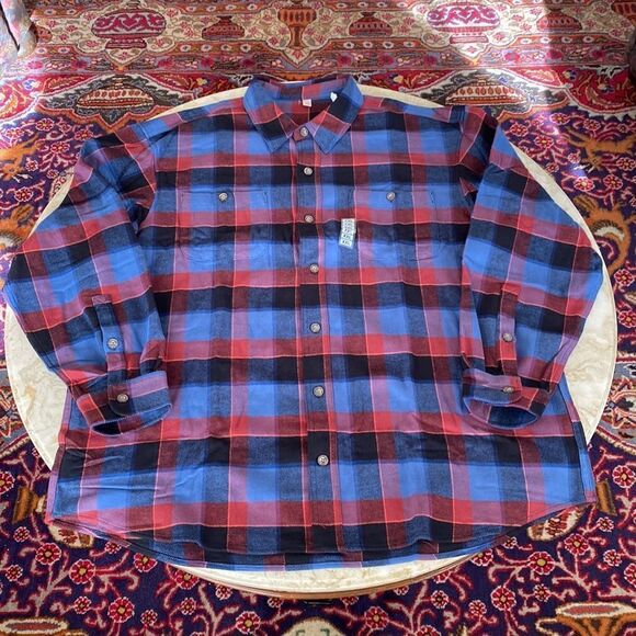 NWT 100% Cotton Plaid Shirt / Shacket - Picture 6 of 7